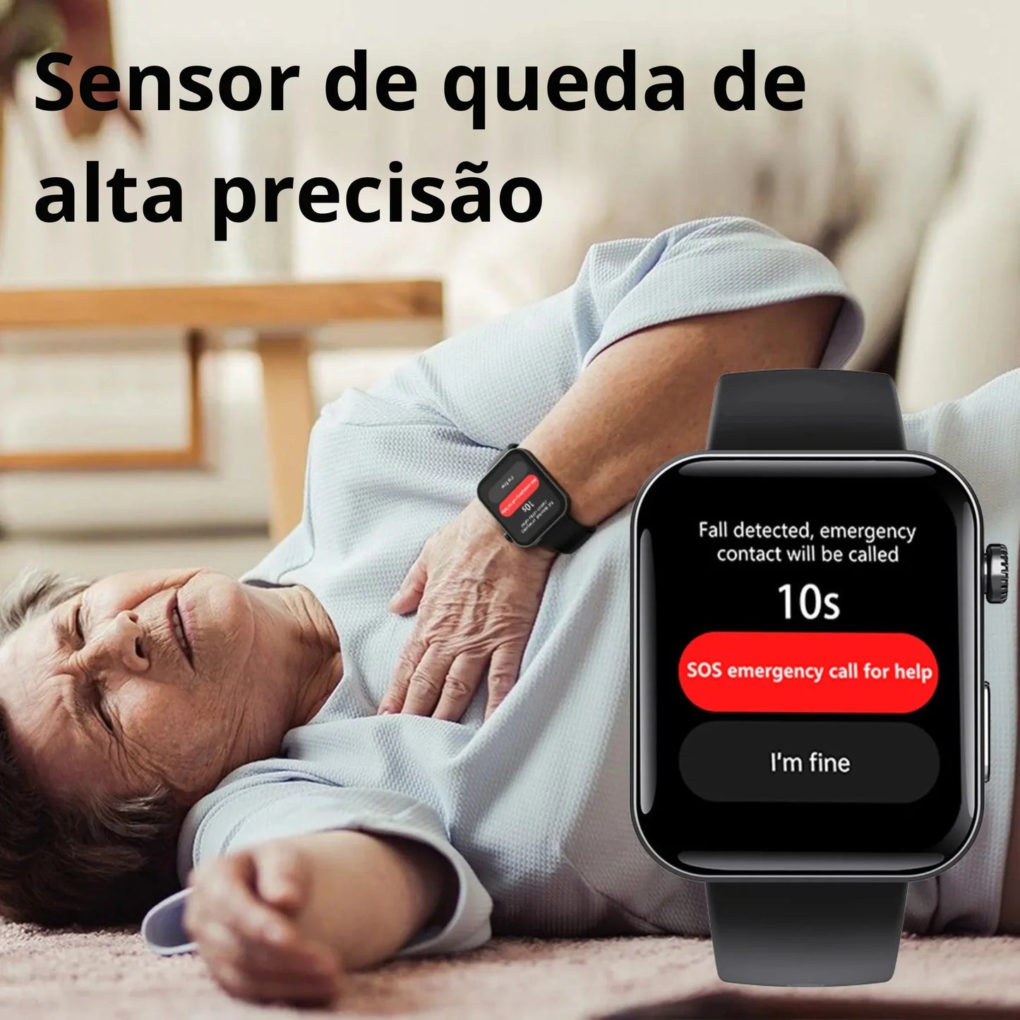 (Σούπερ Προσφορά) PulseMax™ Έξυπνο Ρολόι Μετρητής Γλυκόζης, Καρδιακού Ρυθμού, Τηλεφωνικών Λειτουργιών